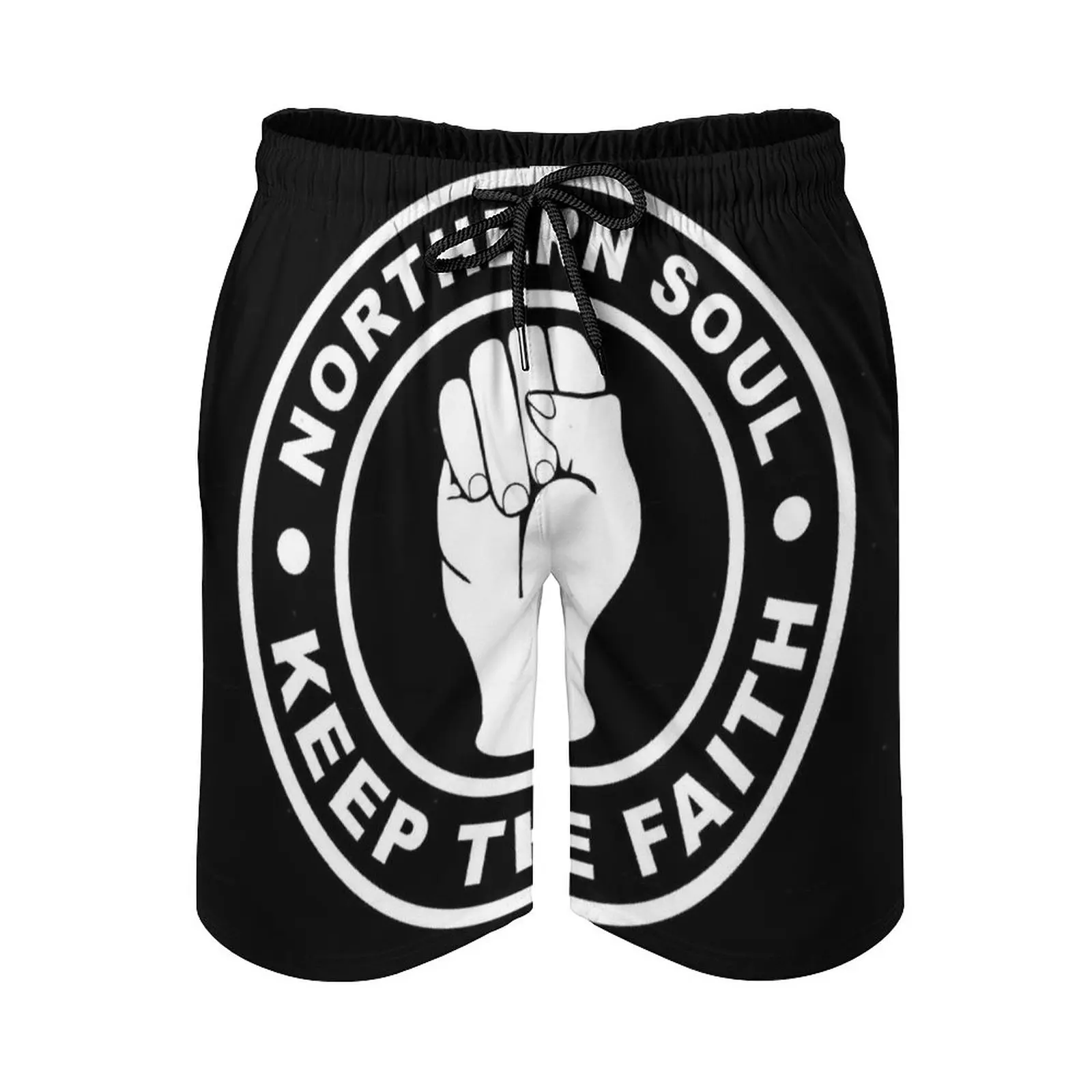 

Northern Soul Keep The Faith Men's Beach Shorts 3D Printing Loose Surf Board Shorts Beachwear Northern Soul Records Mo Tam Town