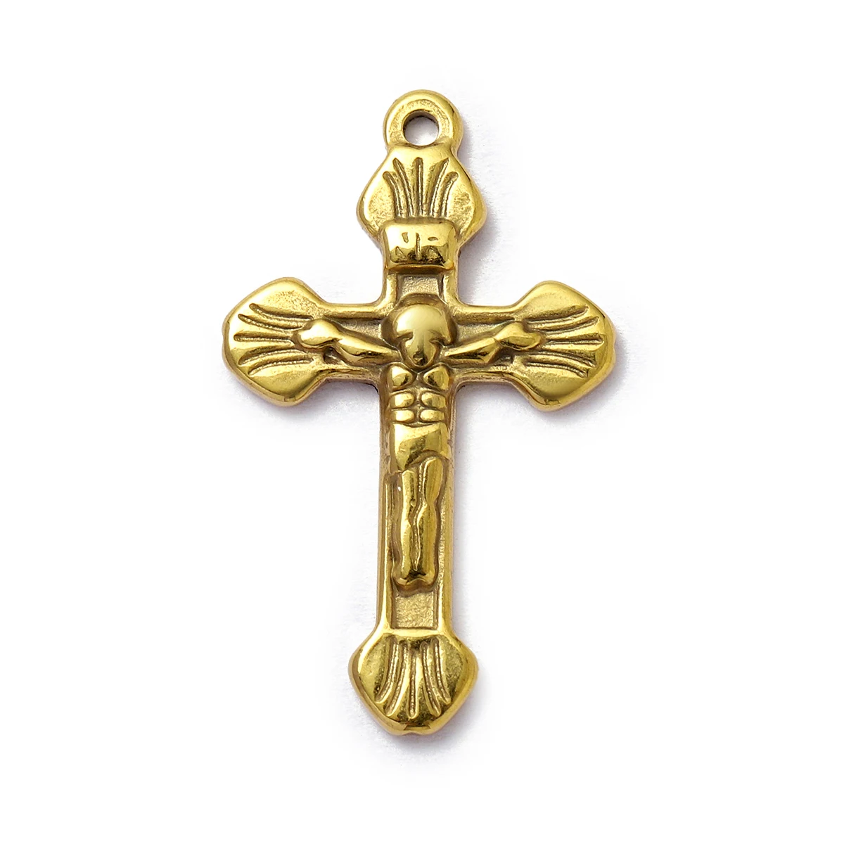 5 шт./лот ожерелье из нержавеющей стали с крестом Иисуса сделай сам подвески Ангел