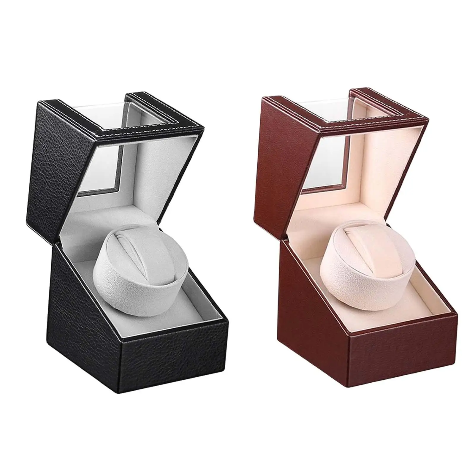 

PU Automatic Single Watch Winder Quiet Motor Jewelry Storage for Adult