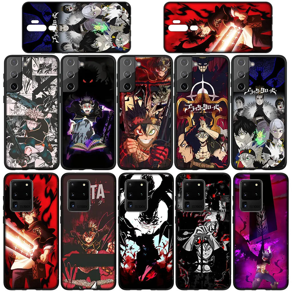 Asta Black Clover Anime Soft Cover for Xiaomi Redmi Note 12 11 10 9 Pro 9S 10S 11S 9A 9C NFC 9T 10A 10C 12C Phone Case
