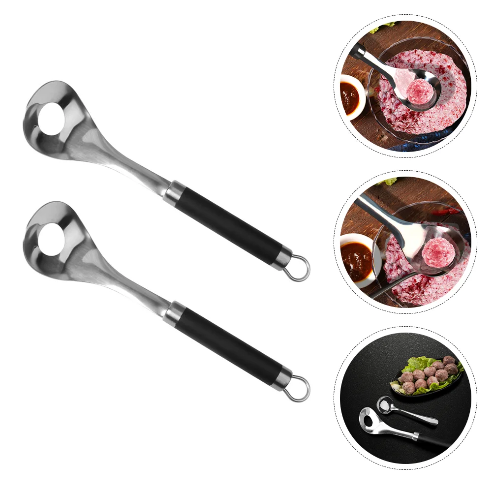 

2PCS Meatball Making Spoon Sturdy Meatball Spoon Portable Meatball Spoon