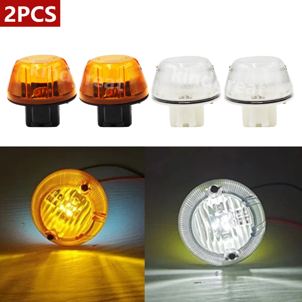 2PCS For MAN TGA TGX TGS truck indicator light case used 81253206115 81253206117 Trailer Side Lamp Turn Signal Light with bulbs