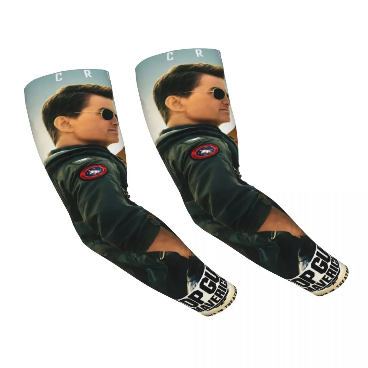 

Top Gun Maverick Tom Cruise TV Movie UV Protection Cooling Arm Sleeves Men Women Sports Running Tattoo Cover Up