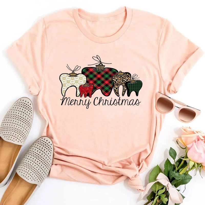 

Стоматологическая Рождественская футболка, стоматологическая рубашка, Счастливого Рождества, стоматолог, зубы, кавайная одежда, рождестве...