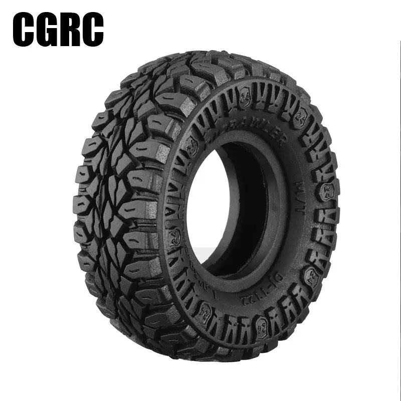 

4pcs Rubber Tyre 50.8*22.8 mm Sticky Tires for 1/24RC Crawler Car AXIAL SCX24 2021 FORD BRONCO CHEVROLET 4WD WRANGLER Diy Parts
