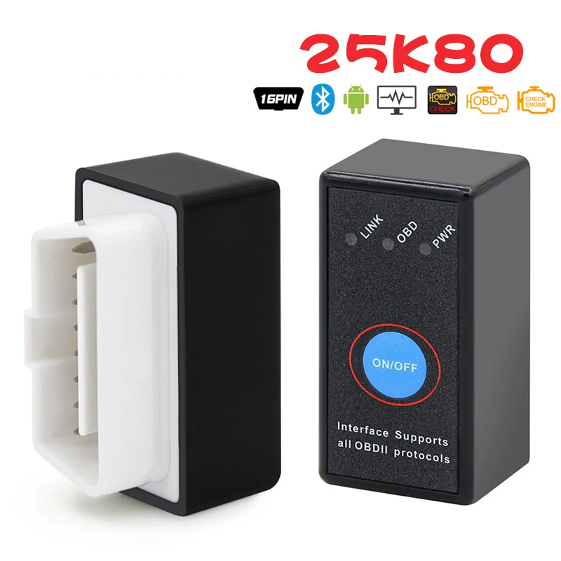 Сканер ELM 327 в 1 5 obd2 Bluetooth 2 0 с переключателем для Android ELM327 V1.5 OBD Автомобильный