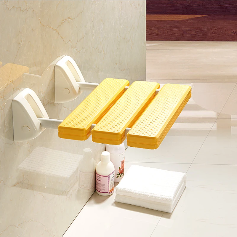

Bathroom Folding Stool Shower Toilet Non Slip Wall Hanging Folding Elderly Shower Chair Hidden Sgabello Bagno Bathroom Chair