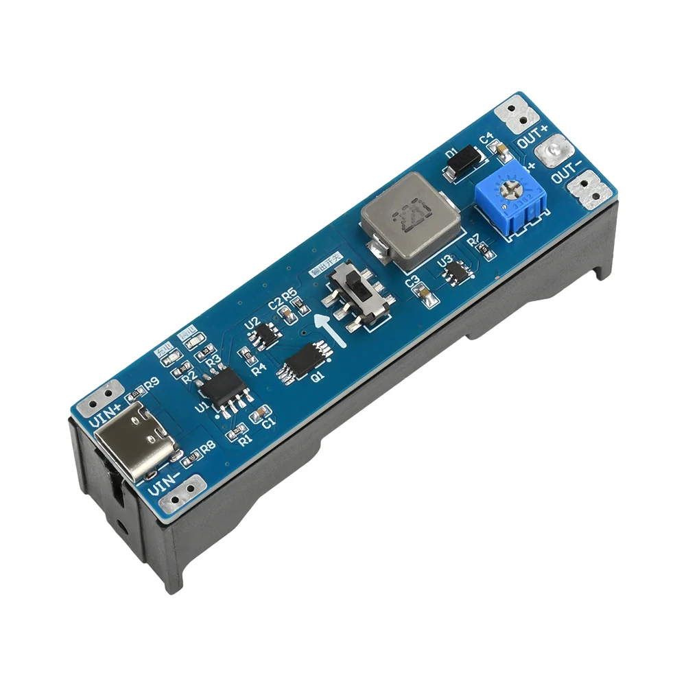 От 3,7 до 9 В, 12 В, одиночная литиевая батарея, повышение разряда заряда, повышающий модуль питания, модуль регулятора напряжения