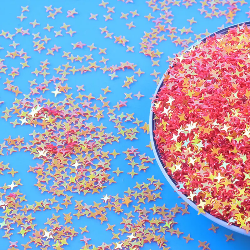 

10g/minimum batch/new four-pointed star sequins laser glitter nail sequins sequins PVC sequins manicure wedding decoration sequi