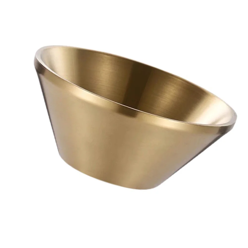 

Bowl Bowls Steel Stainless Cups Sundae Dessert Ramen Noodle Parfait Appetizerjapanese Metal Cereal Yogurt Salad Instant Cream