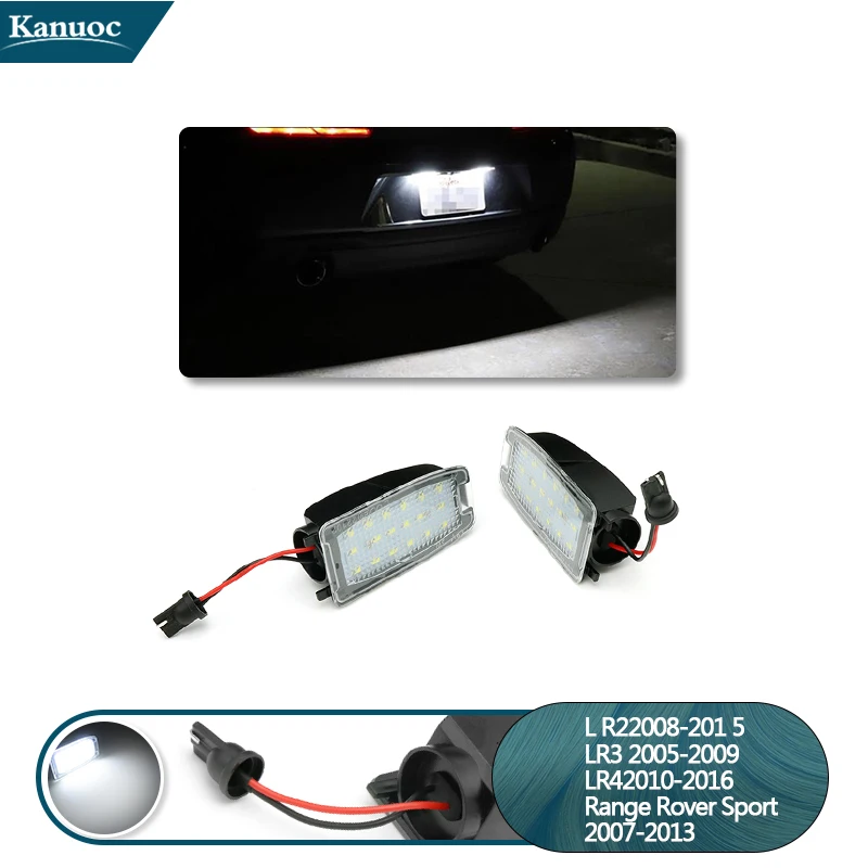 

2Pcs Car Led Under Side Rearview Mirror Puddle Light For Land Rover Discovery Freelander LR2 LR3 LR4 Range Rover Sport CTZ500010