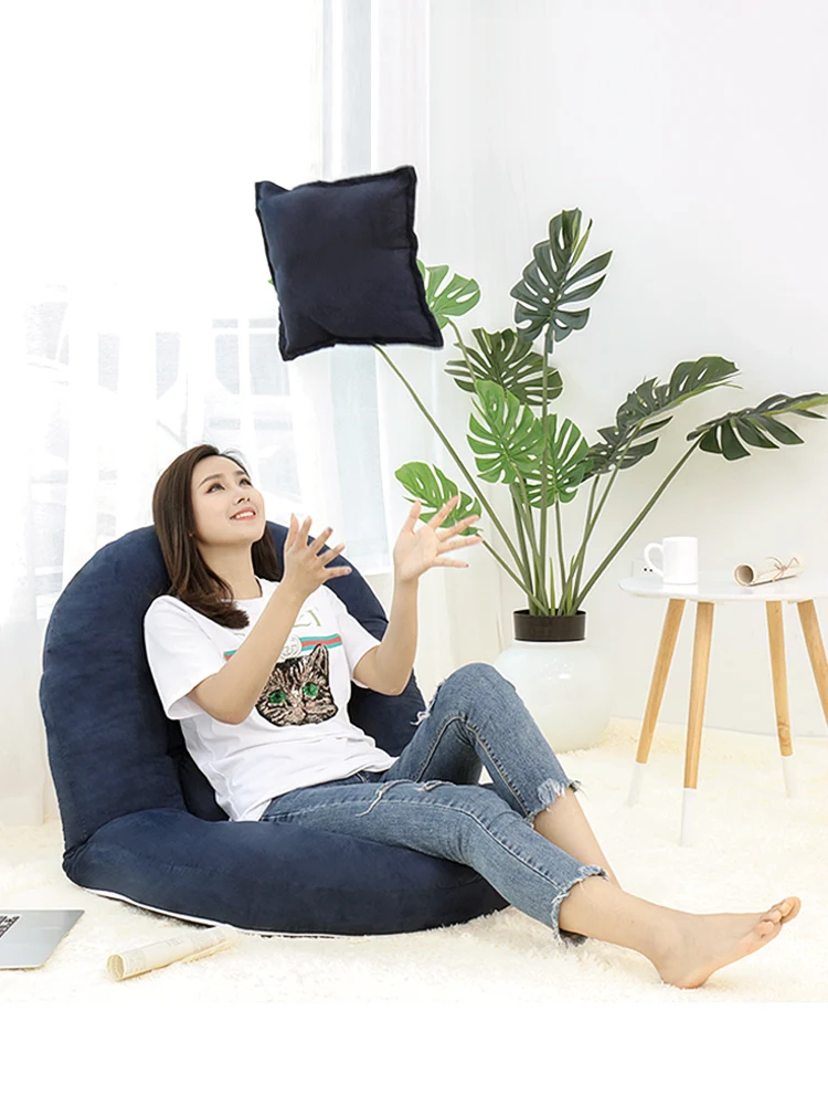 zq Lazy Sofa Tatami Chair Single Bedroom Small Sofa Folding Sofa Balcony Bay Window Chair