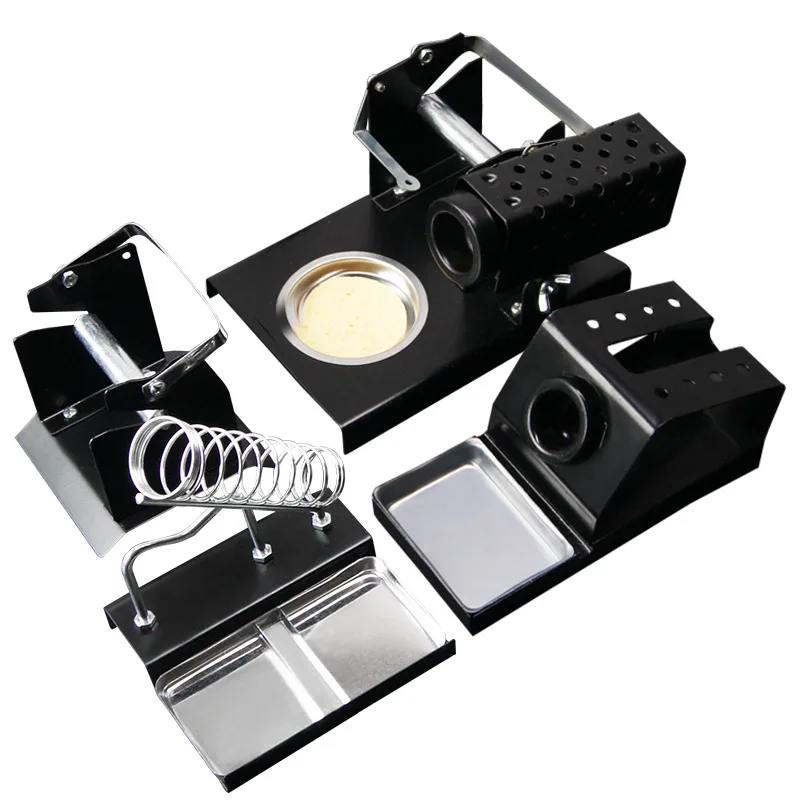 

Soldering Tin Stand Portable Soldering Iron Stand Holder with Welding Cleaning Sponge Electric Soldering Iron Accessories