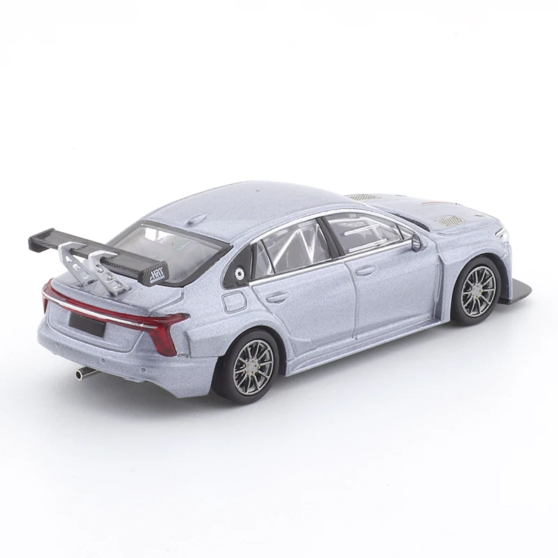 XCARTOYS 1/64 красный флаг H5 гоночный автомобиль-квантовый серебристо-серый