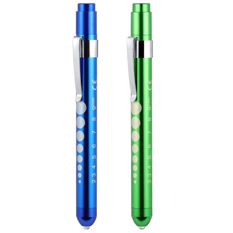 

2PCS Nurse Penlight Pen Light Flashlight Torch EMT Emergency First Aid Outdoor Camping Work Light For Diagnostic