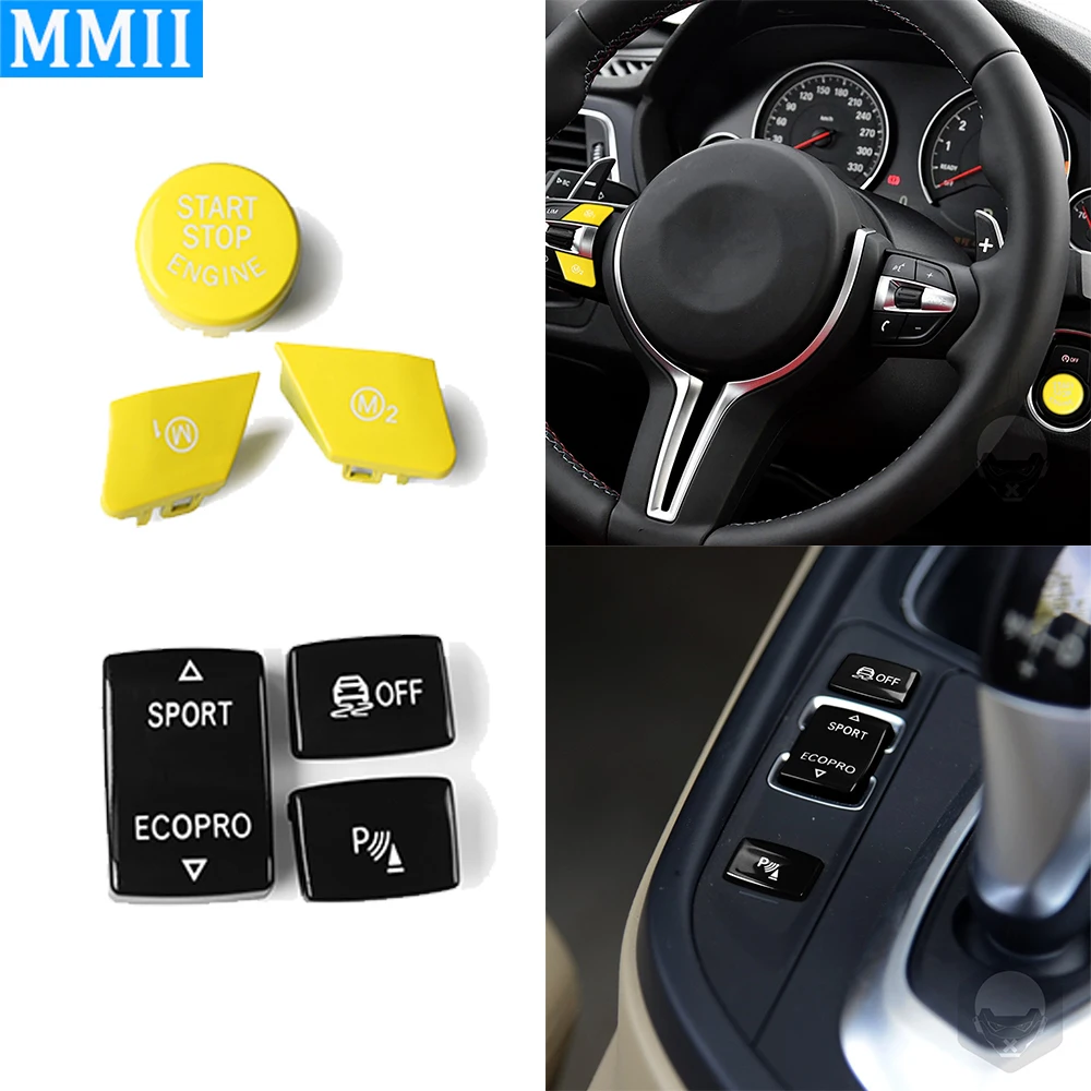 

6 шт. комплект кнопок переключения передач M1 + M2 Для BMW 1 2 3 4 серии F20 F21 12-18 F22 F23 14-18 F30 F31 F34 13-19 F32 F33 F36 14-19