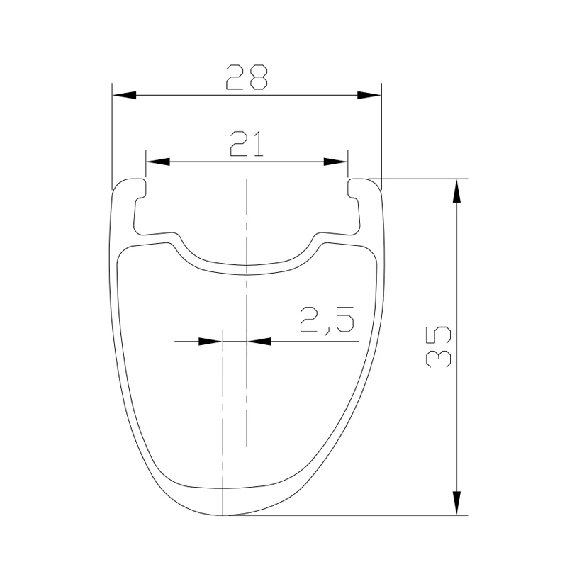 LIENGU 400g дорожный велосипед 35 мм 700C Асимметричный обод из углеродного волокна