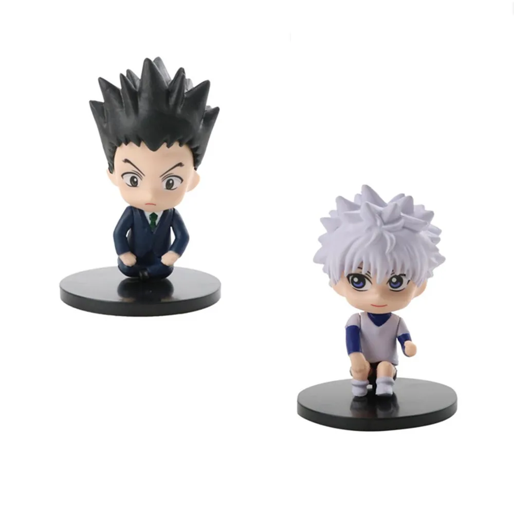 1 шт. Статуэтка Hunter×Hunter экшн-фигурки GON · FREECSS Killua Zoldyck Kurapika сидя позиция ПВХ