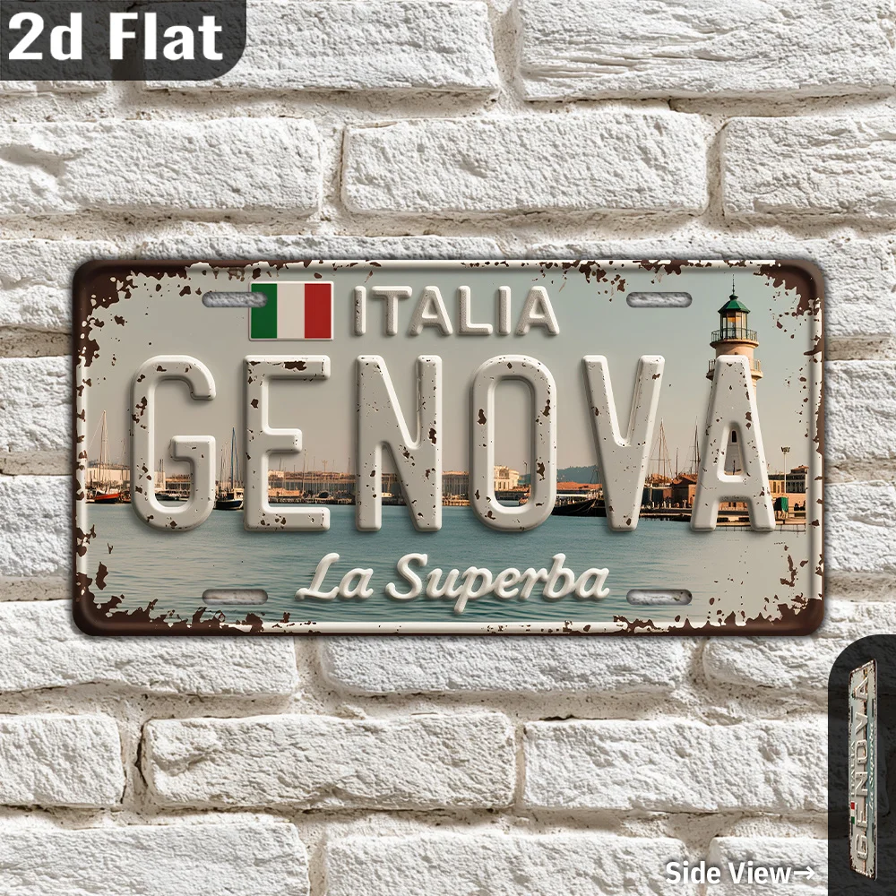 

Металлический номерной знак Genoa CIFBUY 12x6 дюймов