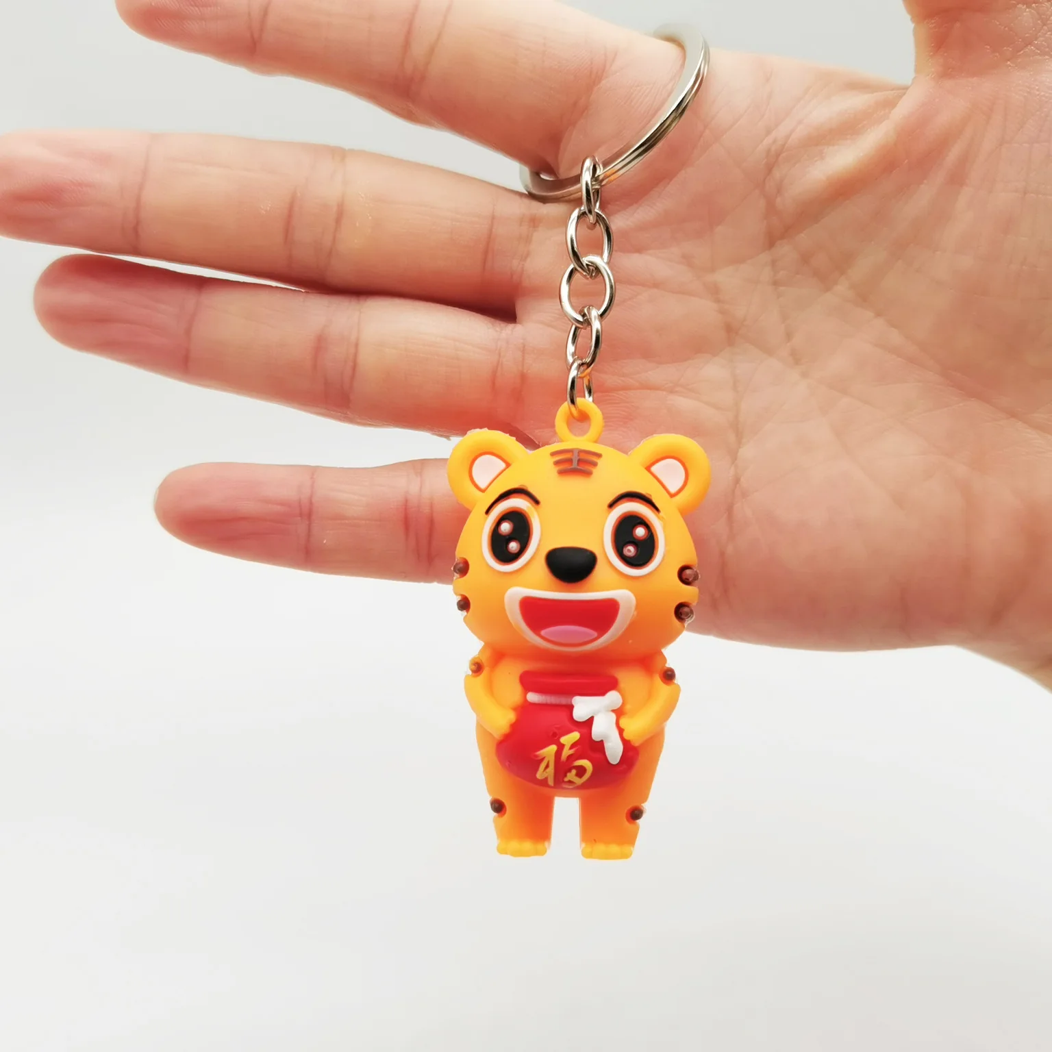 Новый Модный милый брелок в виде пончика с тигром трехмерный на удачу - купить по