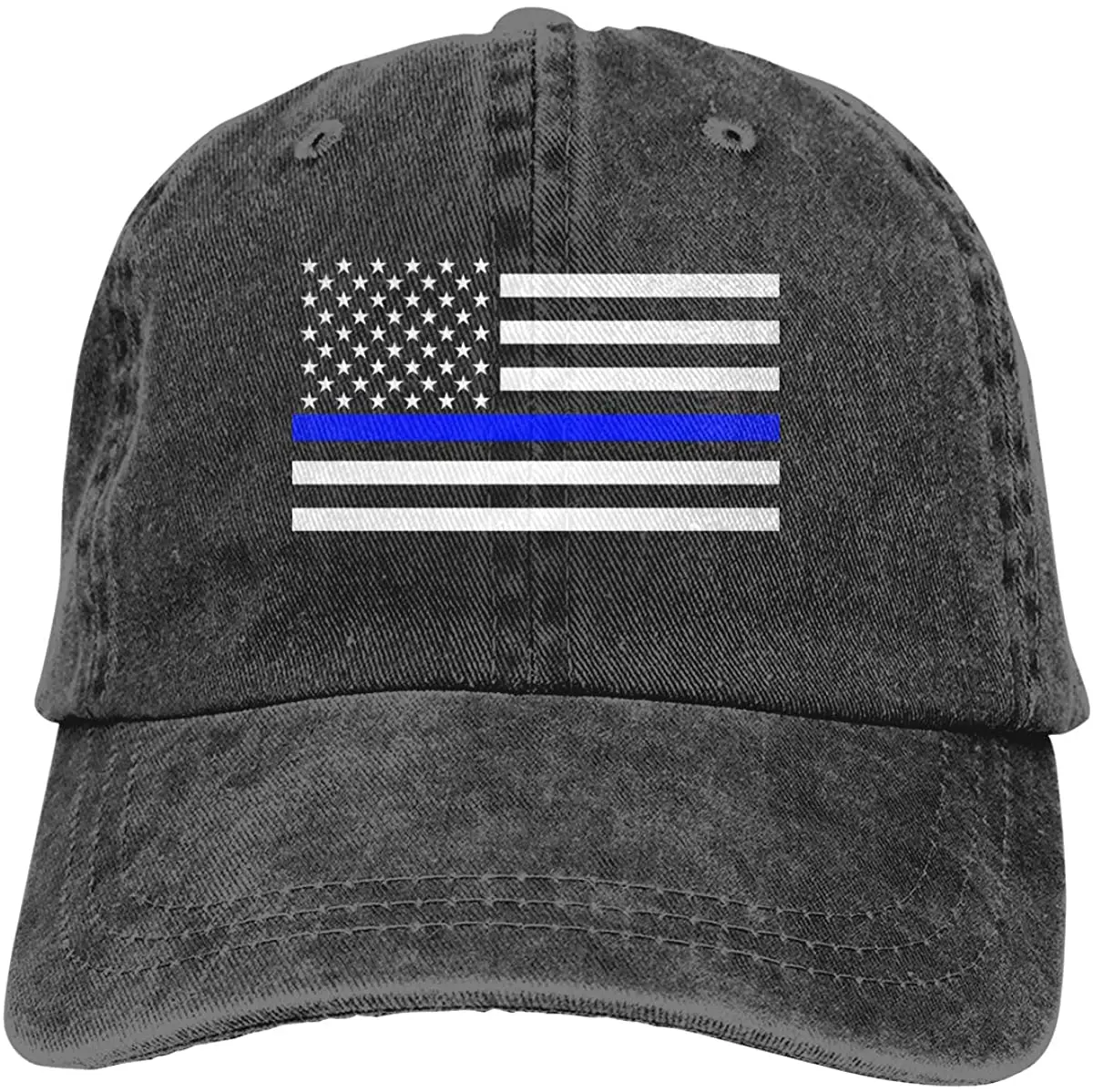 

Men's USA American Flag Baseball Cap Washed Distressed Cotton Adjustable Thin Blue Line Hat