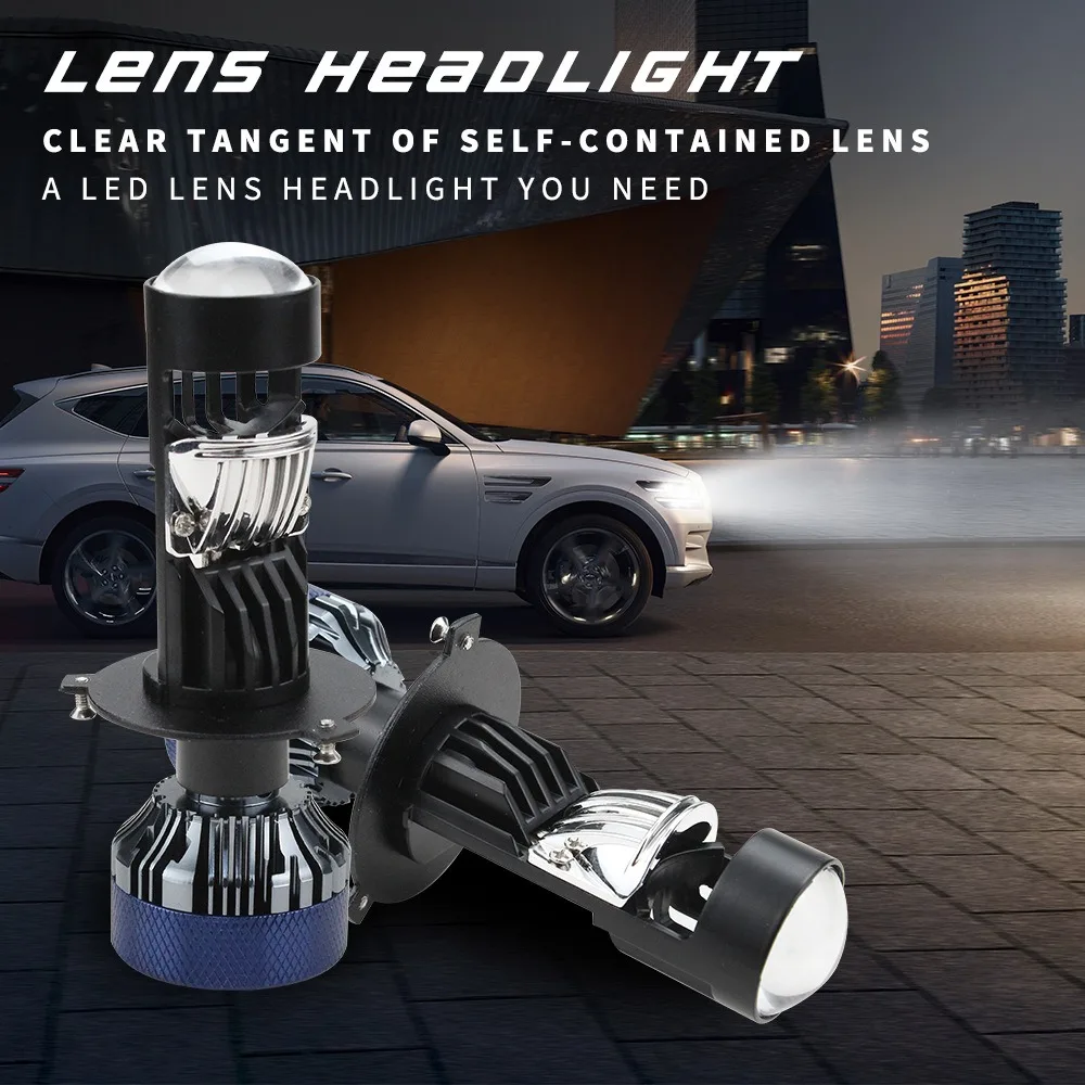 Сделайте свою дорогу ярче с помощью H4 Mini Bi Светодиодные проекционные линзы-12 В 55