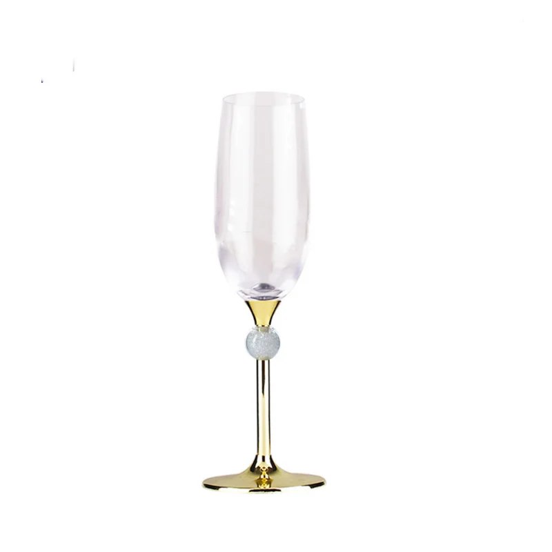 

Creative Set Wine Glass Handmade Crystal Champagne Glass Goblet High Rod Glass Ball Couple Cups