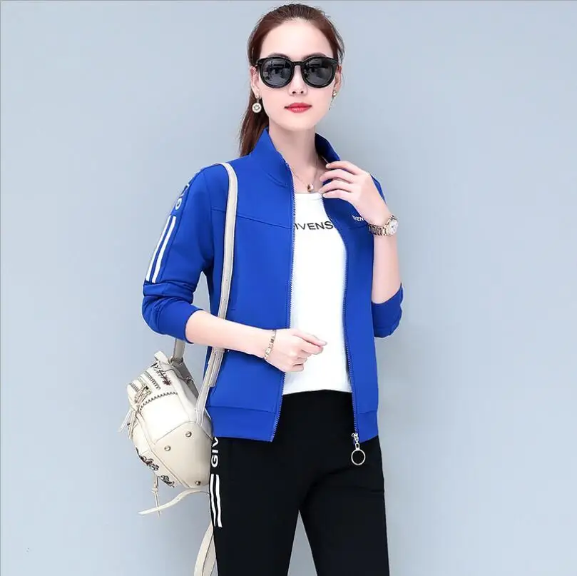 

2023HOT 2019 New Women Sport Suit sports wear High quality Two Piece Sets Hoodies Tracksuit Set sportswear slim training suit