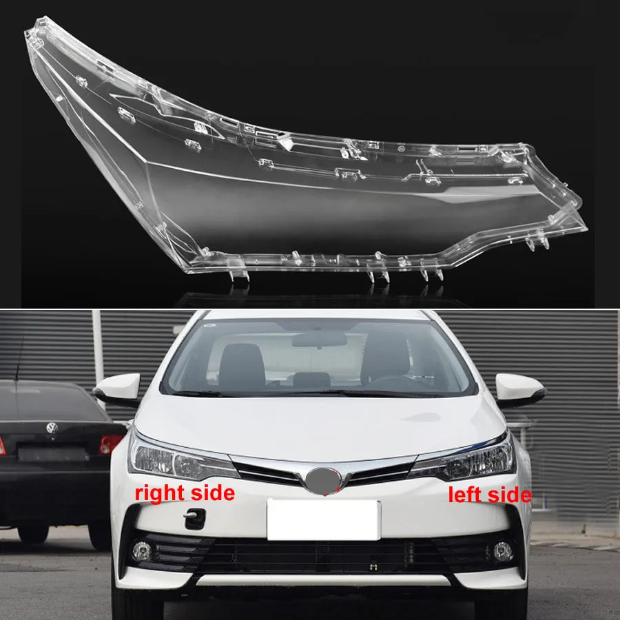 

Прозрачный Абажур для передней фары из оргстекла для Toyota Corolla 2016 2017 2018 галогенный