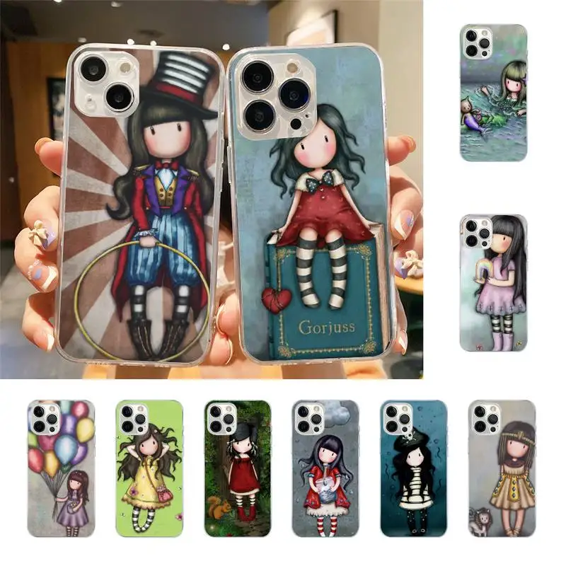 

Lovely Santoro Gorjuss Phone Case For Iphone 7 8 Plus X Xr Xs 11 12 13 Se2020 Mini Mobile Iphones 14 Promax Case