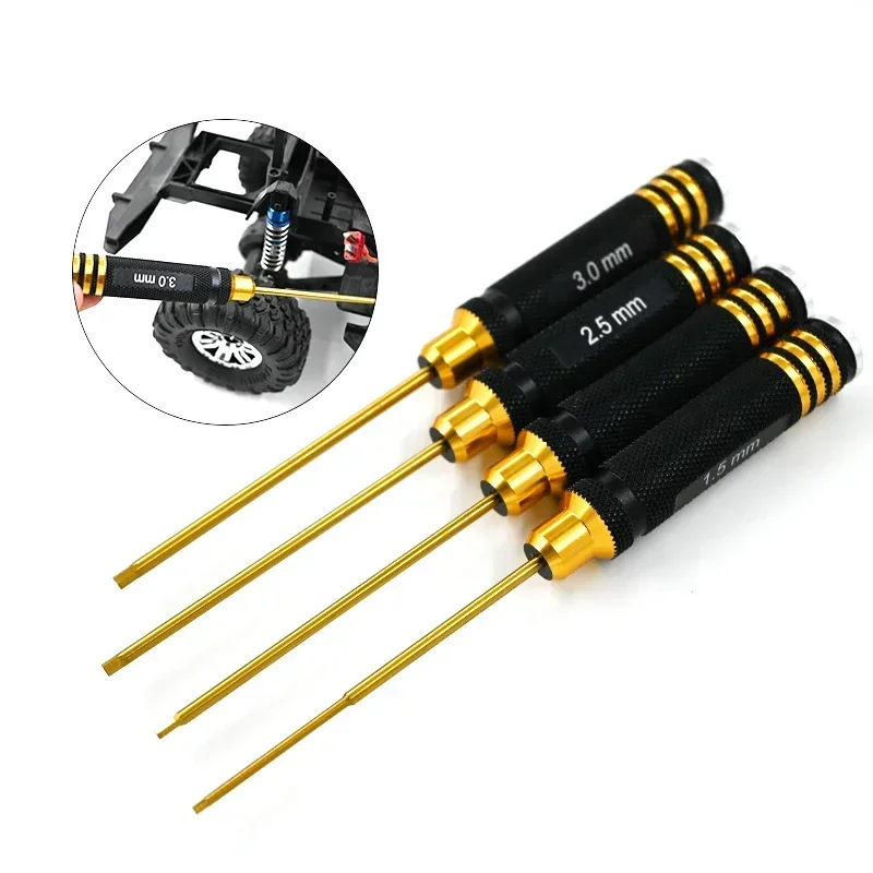 4 шт./компл. титановое покрытие 1 5/2/2 5/3 мм отвертка набор инструментов для