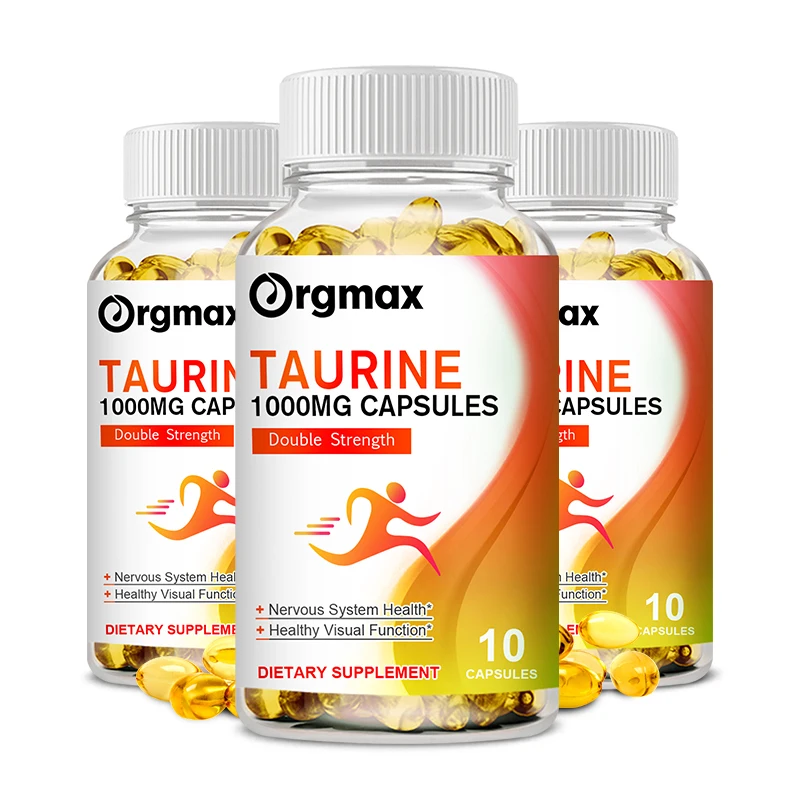 

Taurine 1000 mg - Pure Amino Acid Supplement for Heart, Liver, Nerve & Brain Health Support - Unflavored, Non-GMO, Gluten Free