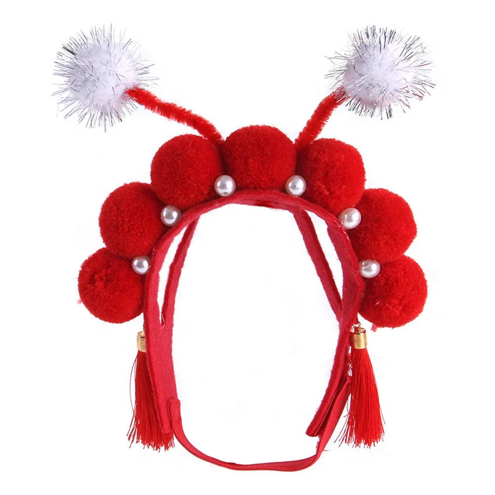 

Chinese Peking Opera Design Headgear Tassel Headdress Costume