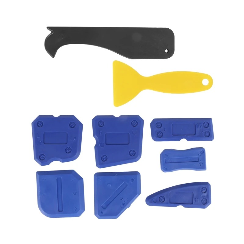 

Набор герметиков для уплотнения, 9 шт., силиконовый инструмент для удаления уплотнений для ванной, кухни, комнаты и рамы