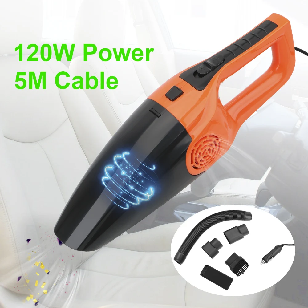 

12V 120W High Suction Powerful Handheld Mini Vaccum Cleaners Wet And Dry dual-use Vacuum Cleaner Car Vacuum Cleaner