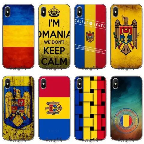 Чехол с флагом Румынии для iPhone 13 12 11 Pro Mini XS Max XR X 8 7 Plus 6 6S Plus 5 мобильный телефон SE 2020