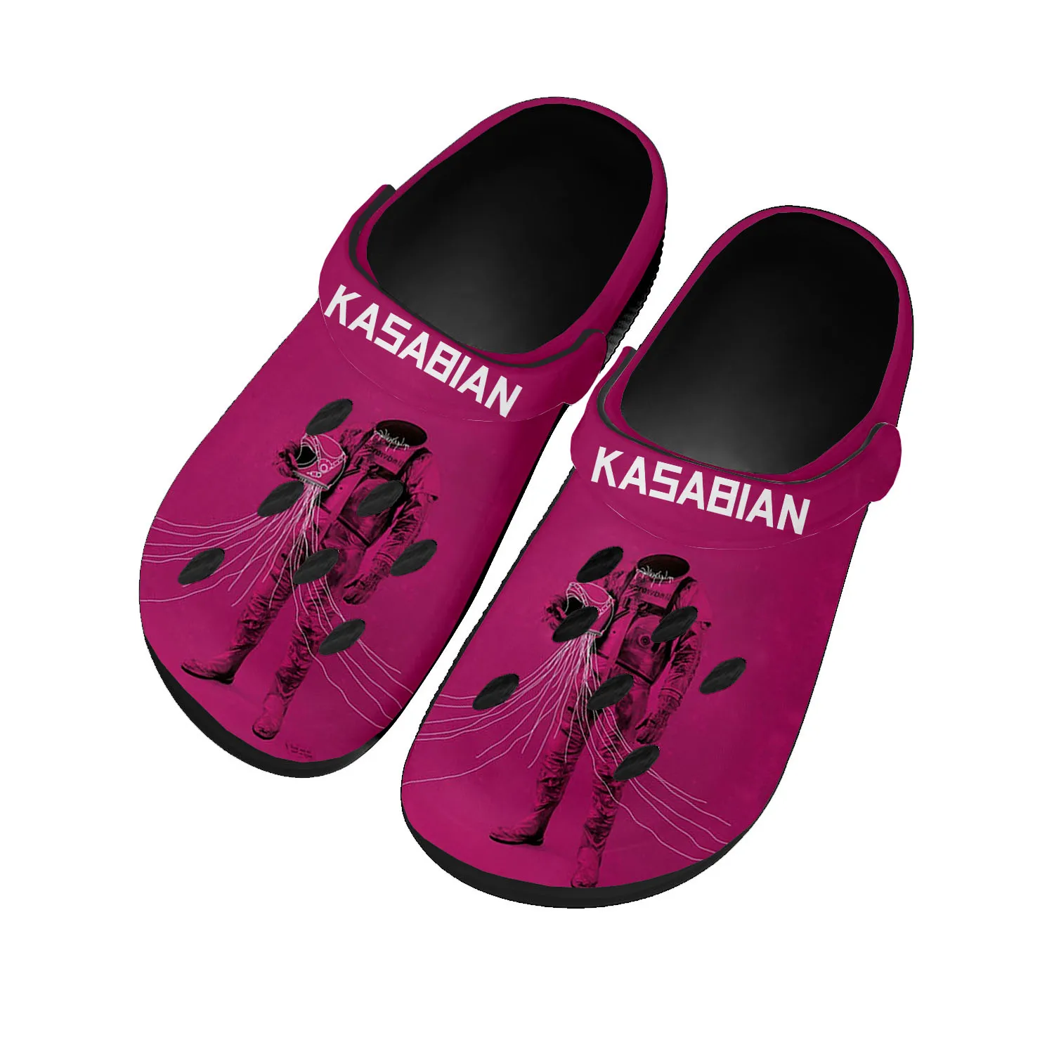 

Сандалии Kasabian для дома, босоножки для молодых девушек и мужчин, обувь для сада на заказ, дышащие тапочки с дырками для пляжа
