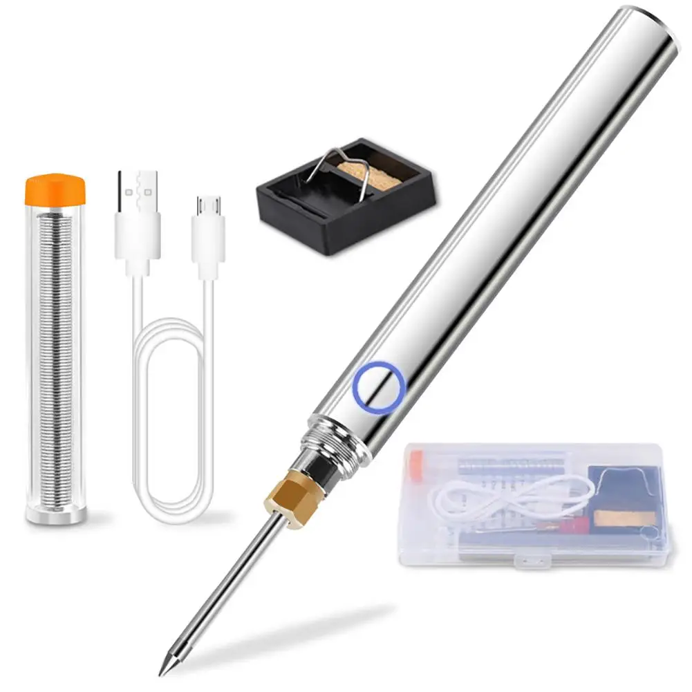

Portable 15W Battery USB Wireless Electric Soldering Iron Kit Welder Cordless Lithium Battery Soldering Pen Set