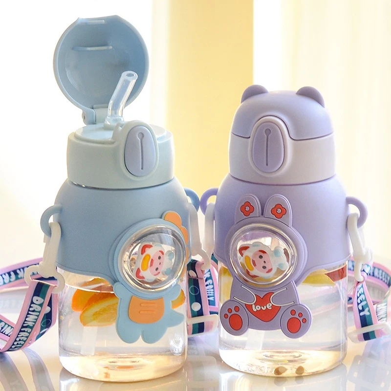 Детская чашка для воды с героями мультфильмов кавайная герметичная высокоточная