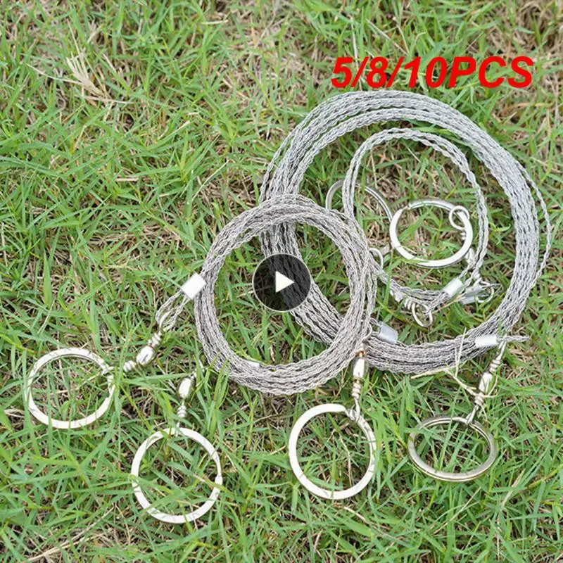 

5/8/10PCS Portable Saw Chain Water Grass Cutting Chain Stainless Steel Rope Outdoor Gear String Wood Divine Tool Hand Hacksaw