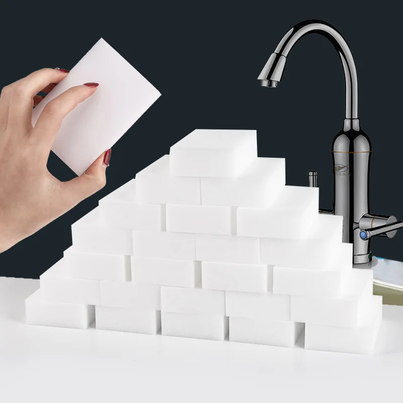 

50pcs Magic Sponge Eraser Cleaning Sponge Multi-Functional Melamine Sponges Cleaner For Kitchen Bathroom Cleaning Tools