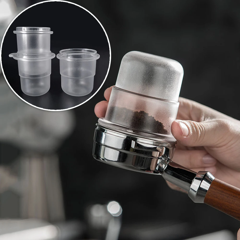 

51/54/58mm Frosted Semi Transparent Coffee Powder Cup Coffee Bean Grinder Anti Splash Powder Cup Kitchen Restaurant Bar Utensils