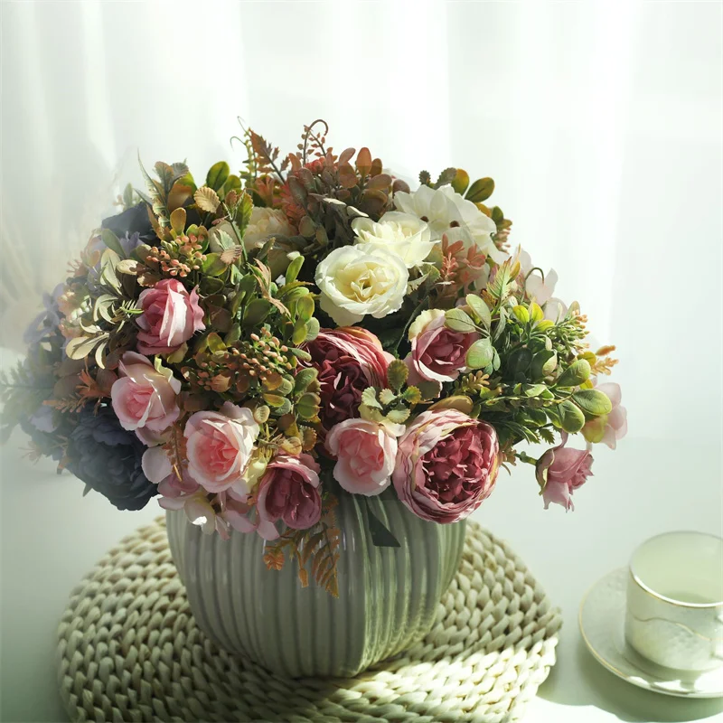 

Peony Flower Home Decor Artificial Flowers Valentines Day Christmas Decoration Wedding Valentine's Decorations Festive Party