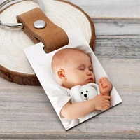 personalized baby photo keychain new baby gift custom photo keyring gift for new dad mom fathers day gift picture keychain