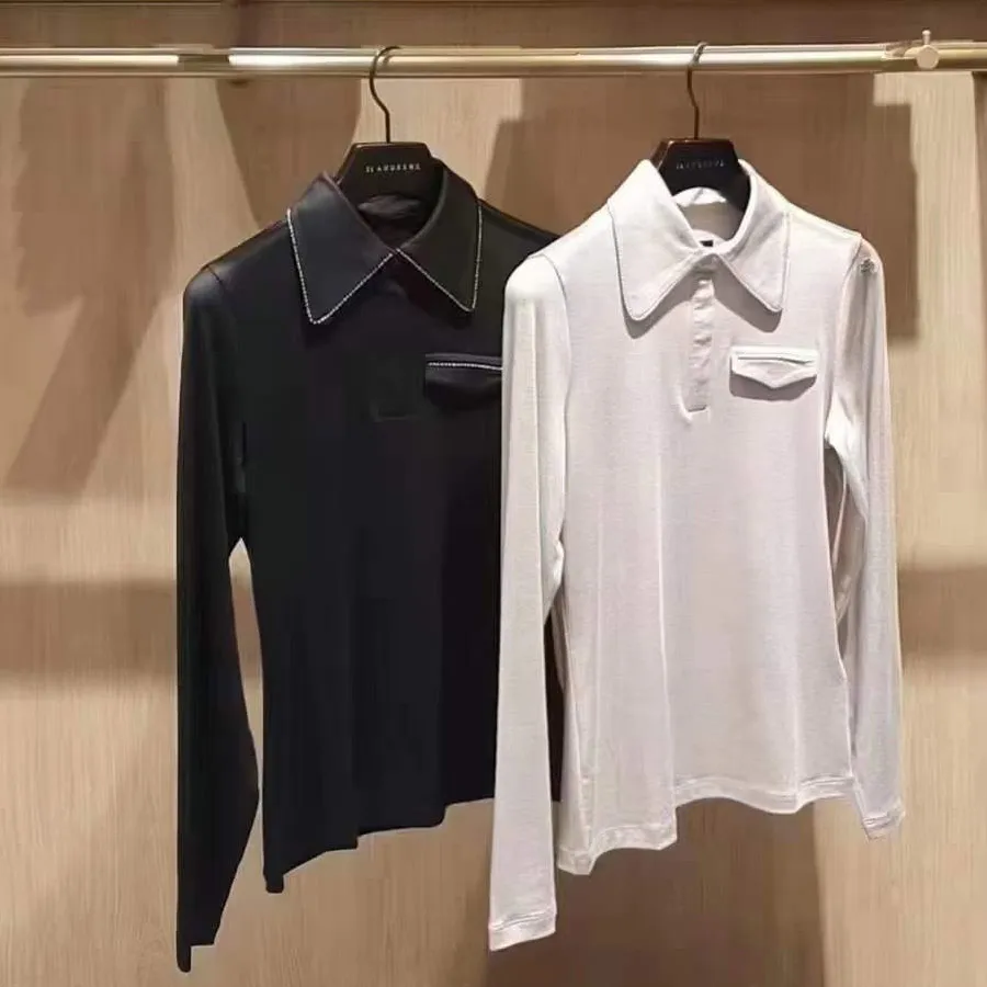 

South Korea's original single golf clothing women's early autumn all-match casual temperament tops outdoor sports long-sleeved T