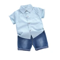 new summer fashion baby boys clothes suit children casual shirt shorts 2pcssets toddler costume infant outfits kids tracksuits