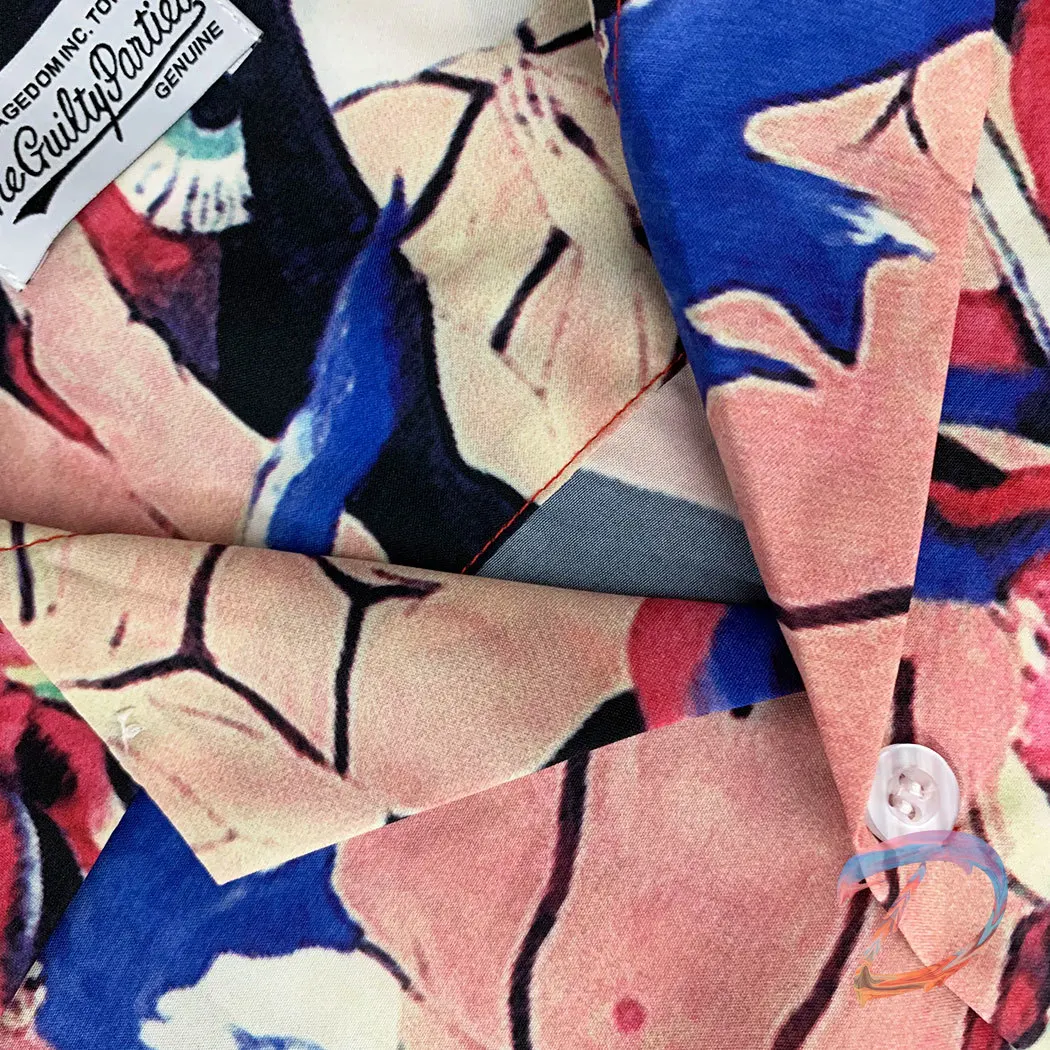 22ss Wacko Maria Shirts Painted High Street Hawaiian Short Sleeve Shirt