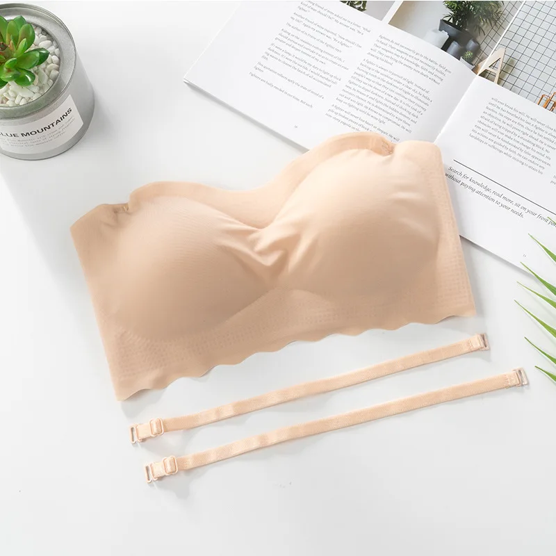 

Push Up Bras for Women Underwear Invisible Strapless Bralette Brassiere Thin Mold Cap Bra Soutien Gorge Femme