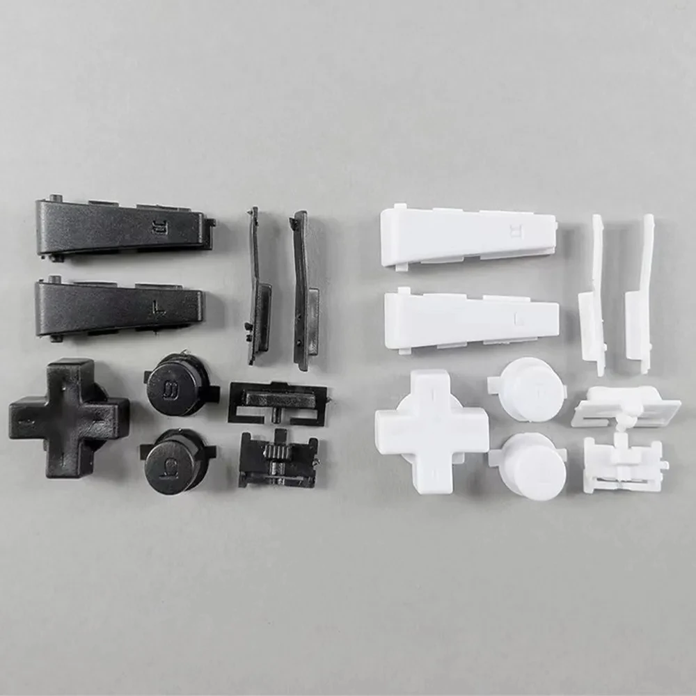 100 комплектов белых/черных кнопок L R клавиатуры для GameBoy MICRO GBM Pads Buttons