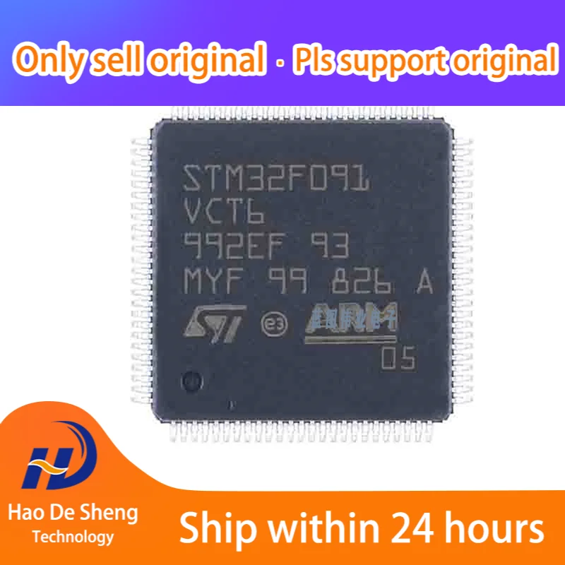 

10 шт./лот STM32F091VCT6 STM32F091 LQFP-100 новая Оригинальная фотография